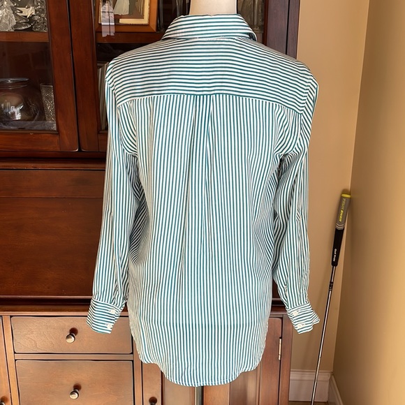 Renuar Striped Button Down Shirt XS - Picture 8 of 9